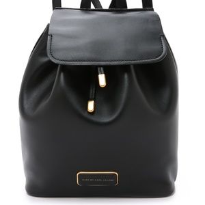 NWOT Marc Jacobs black leather backpack
